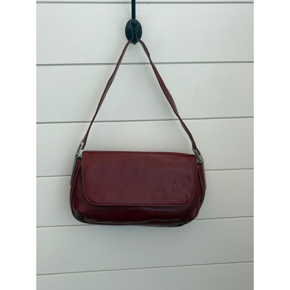 The Limited Shoulder Bag Red Leather Y2K Vintage Purse Designer Handbag - Picture 1 of 8